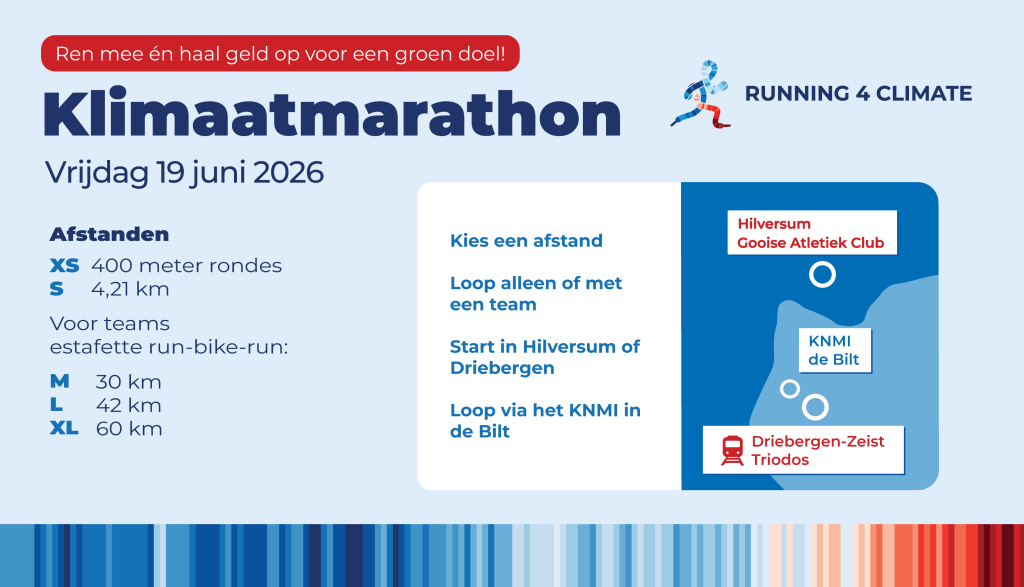 Visual klimaatmarathon 2026 voor social media - liggend zonder foto